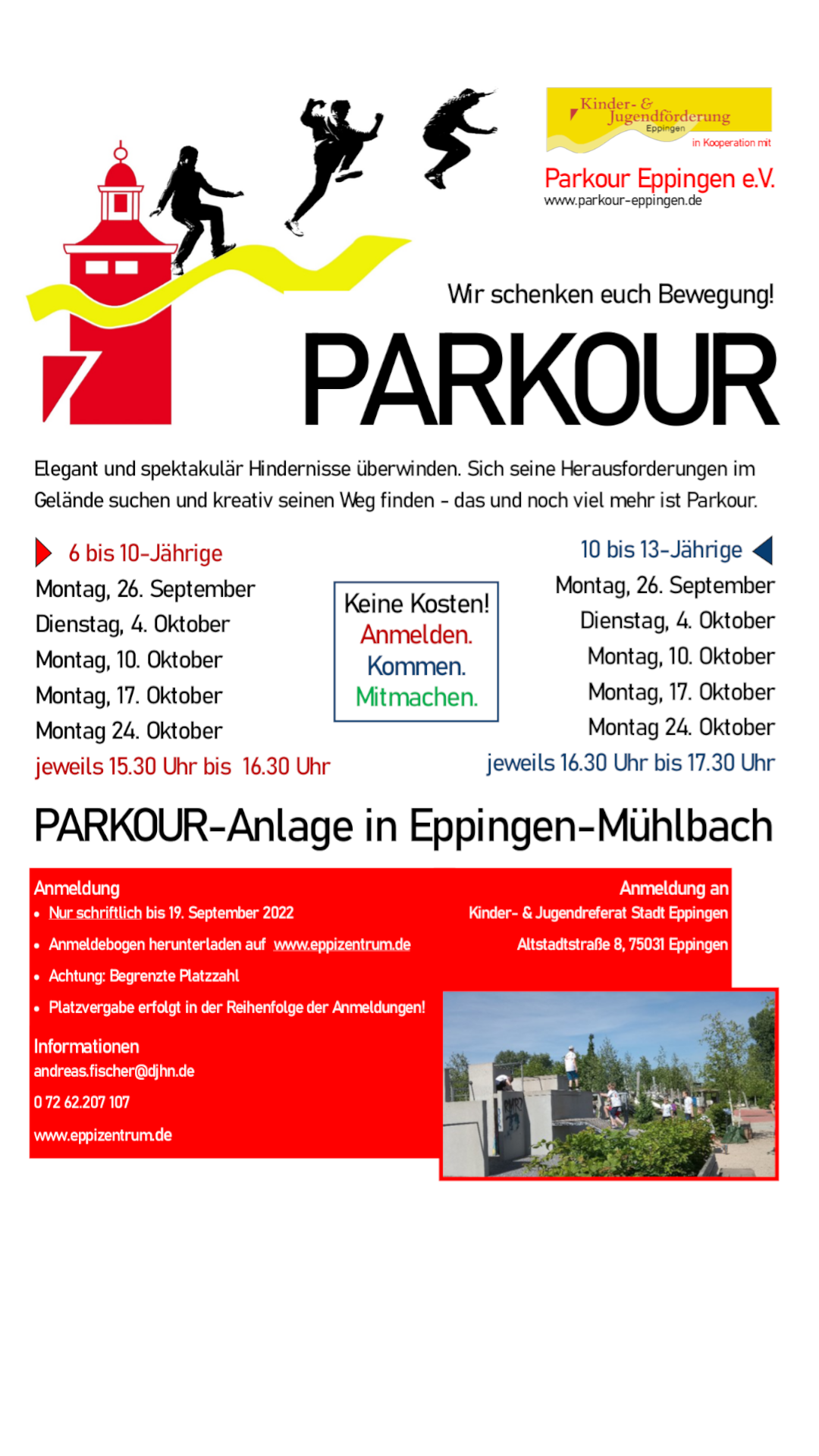 Plakat mit Inofrmationen zur Aktion.